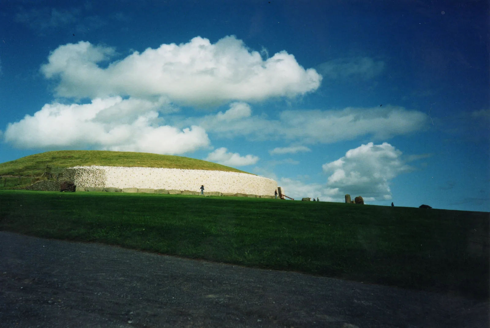 Newgrange passage tomb, County Meath, Ireland — white quartz facade and entrance stone