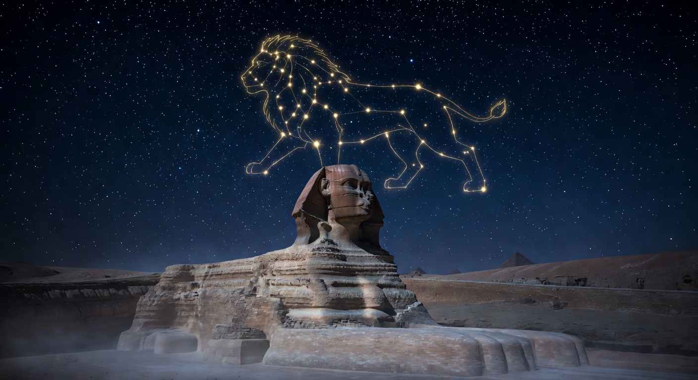 The Great Sphinx of Giza showing water erosion patterns