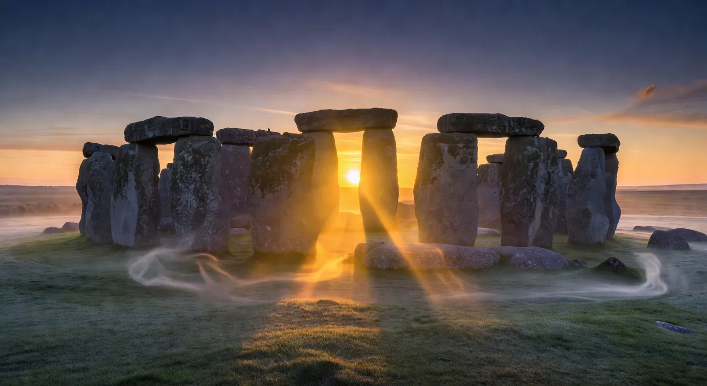 Stonehenge at solstice sunrise